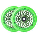 Root Lotus Scooter Wheels - 110mm - Green - Pair