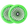 Thumbnail for Root Lotus Scooter Wheels - 110mm - Green - Pair