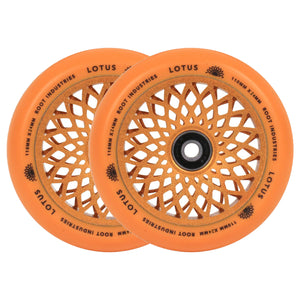 Root Lotus Scooter Wheels - 110mm - Orange - Pair