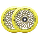 Root Lotus Scooter Wheels - 110mm - Yellow - Pair
