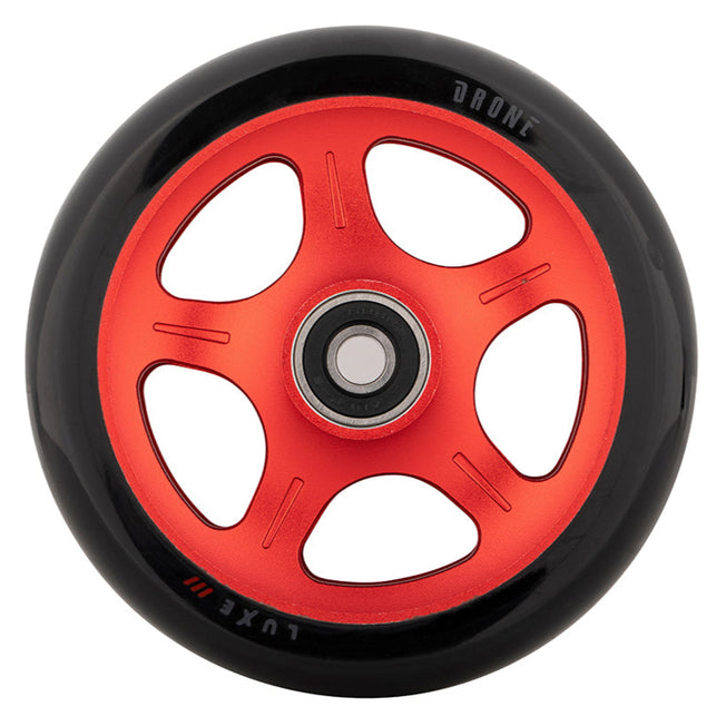Drone Luxe 3 Dual-Core Feather-Light Pro Scooter Wheel - 110mm - Red