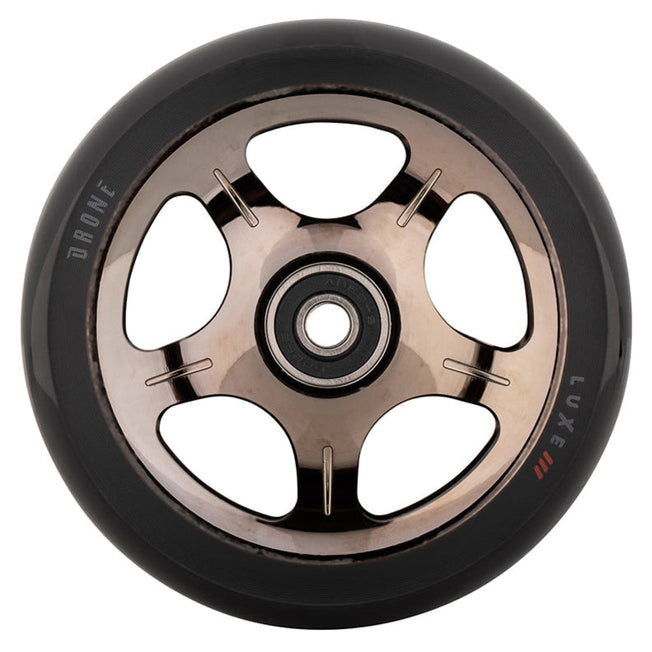 Drone Luxe 3 Dual-Core Feather-Light Pro Scooter Wheel - 110mm - Smoked Chrome