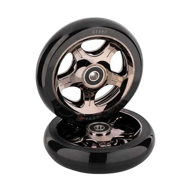 Drone Luxe 3 Dual-Core Feather-Light Wheels 110mm - Smoked Chrome
