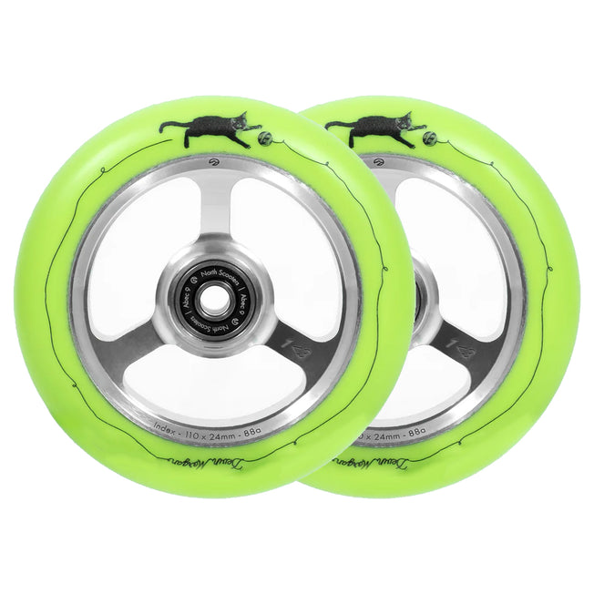 North G6 Pro Scooter Wheel - Devin Morgan - 115mm - Green - Pair