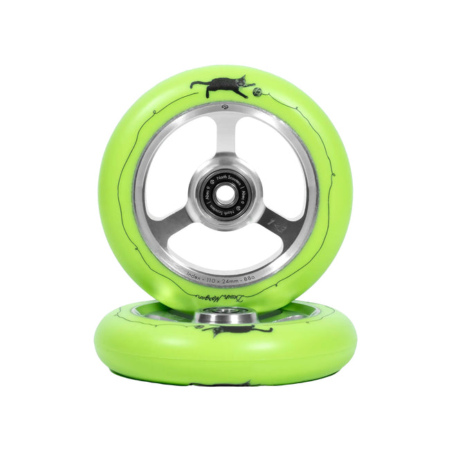North G6 Pro Scooter Wheel - Devin Morgan - 115mm - Green - Pair