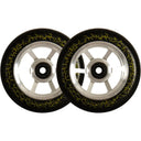 North Ryan Ruegg Signature Pro Scooter Wheels - 115mm - Silver/Black - Pair