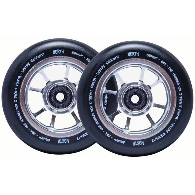 North Signal G1 Pro Scooter Wheels - 110mm - Silver - Pair