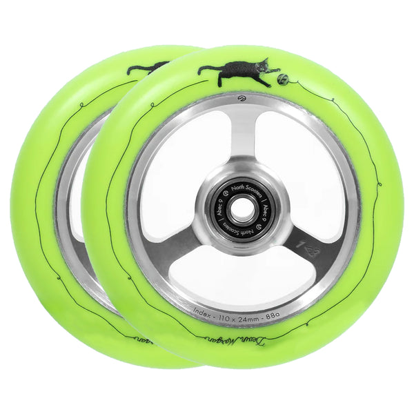 North G6 Pro Scooter Wheel - Devin Morgan - 115mm - Green - Pair