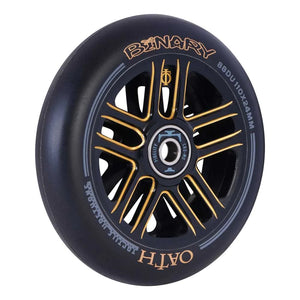Oath Binary Pro Scooter Wheels - 110mm - Black / Orange - Pair
