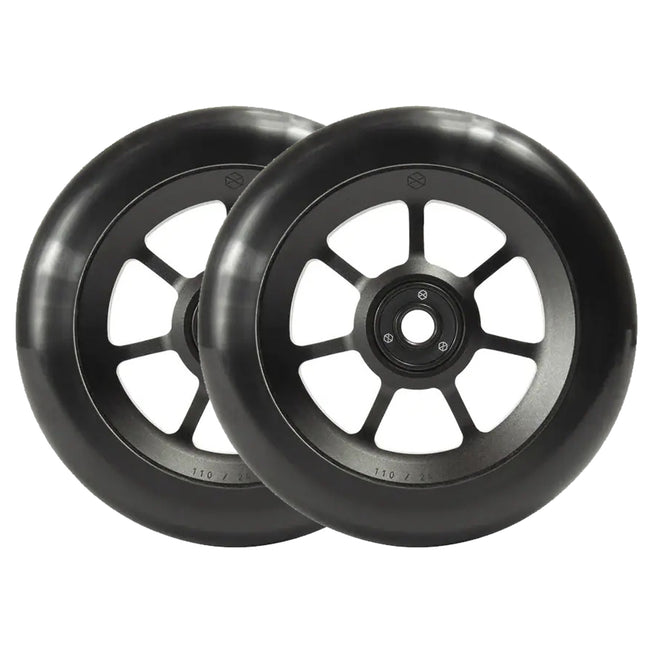 Native Profile Scooter Wheels - 110mm - Black - Pair