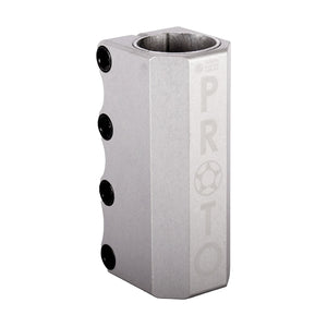 Proto Full Knuckle V3 Scooter SCS Clamp - Silver
