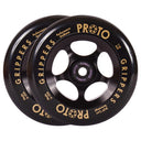 Proto Gripper Spoked Wheels - 110mm - Black on Black - Pair
