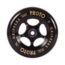 Proto Gripper Spoked Wheels - 110mm - Black on Black - Pair