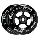 Proto Slider Spoked Wheels - 110mm - Black on Black - Pair