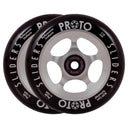 Proto Slider Spoked Wheels - 110mm - Black on Raw - Pair
