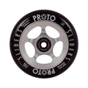 Proto Slider Spoked Wheels - 110mm - Black on Raw - Pair