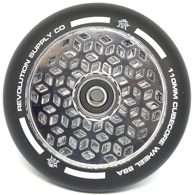 Revolution Supply Co Cube Core Pro Scooter Wheel V2 - 110mm - Chrome