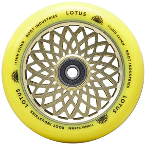 Root Lotus Wheel - 110mm - Yellow - Pair