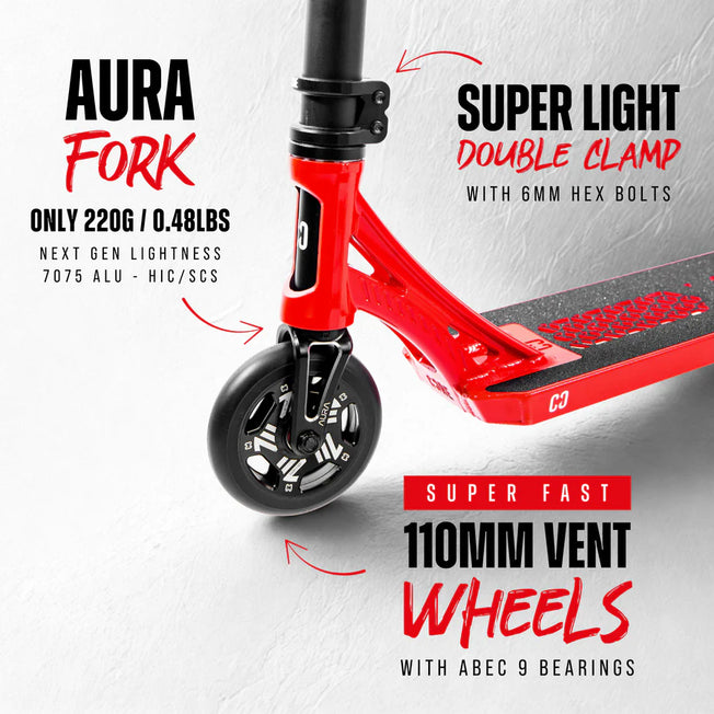 Core SL3 Complete Scooter - Gloss Red / Black