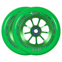 River Glide Scooter Wheels - 110mm - Emerald - Pair