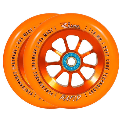 River Rapids Scooter Wheels - 110mm - Sunset - Pair