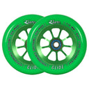 River Glide Scooter Wheels - 110mm - Emerald - Pair