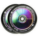 Root Air Scooter Wheels - 110mm - Black on Oil Slick - Pair