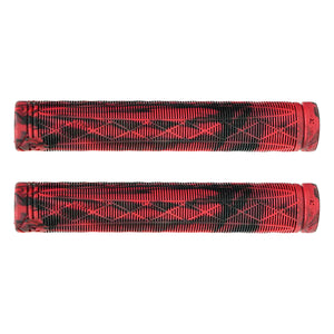 Root Industries Fractal Scooter Grips - Red / Black