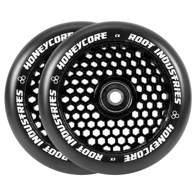 Root Honeycore Scooter Wheels - 110mm - Black on Black - Pair
