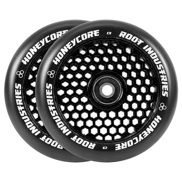 Root Honeycore Scooter Wheels - 120mm - Black on Black - Pair