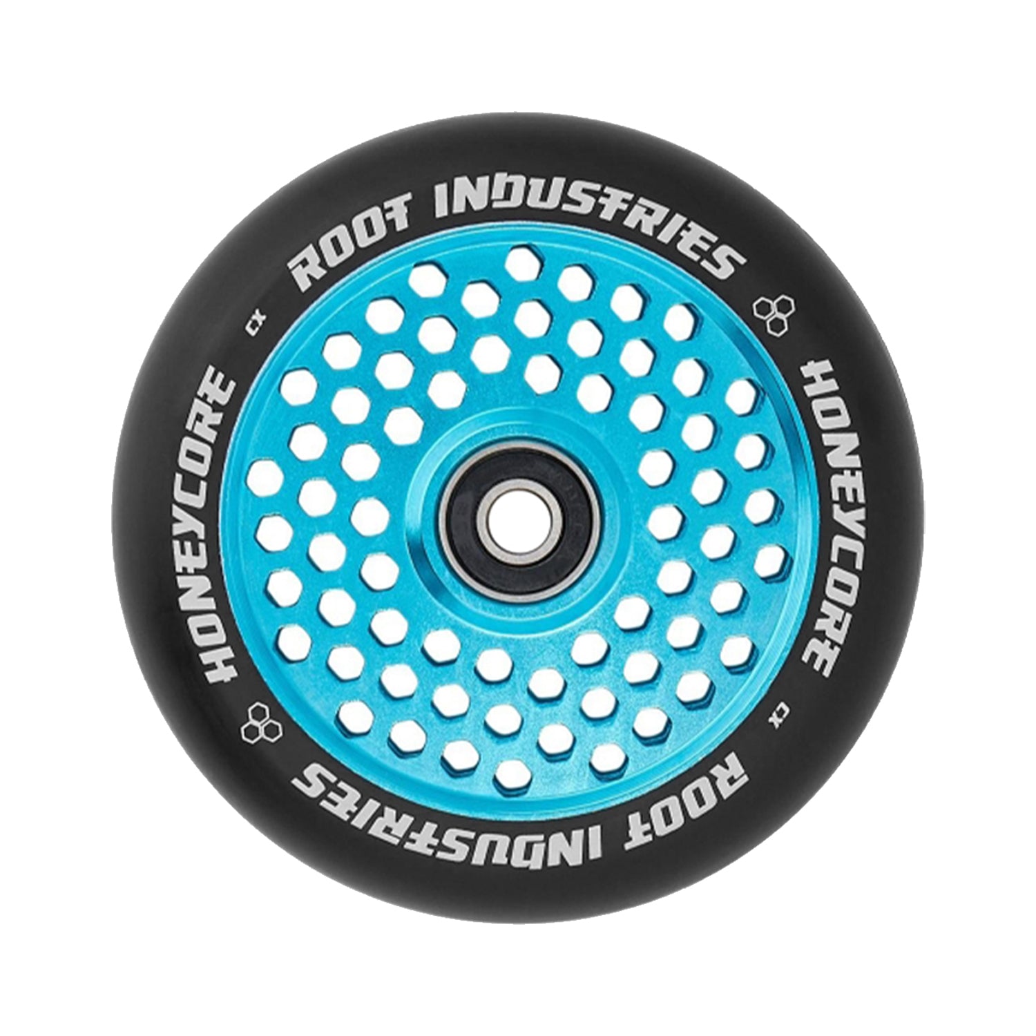Root Honeycore Scooter Wheels - 110mm - Black on Blue | Dogg Scooters