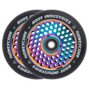 Root Honeycore Scooter Wheels - 110mm - Black on Oil Slick - Pair