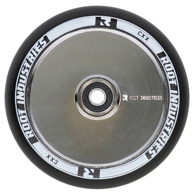 Root Air Scooter Wheels - 120mm - Black on Mirror - Pair