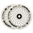 Root Lotus Scooterflow Wheels - 110mm - White - Pair
