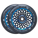 Root Lotus Scooter Wheels - 110mm - Black on Blu-ray - Pair