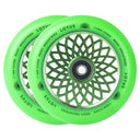 Root Lotus Scooter Wheels - 110mm - Green - Pair