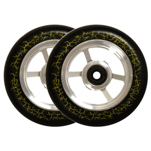 North Signature Scooter Wheels - Ryan Ruegg - 110mm - Silver / Black - Pair