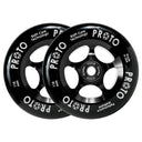 Proto Slider Spoked Wheels - 110mm - Black on Black - Pair