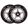 Thumbnail for Proto Slider Spoked Wheels - 110mm - Black on Raw - Pair