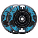 Tilt Durare Scooters Wheels - 110mm - Skulls Blue - Pair