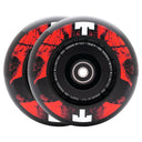Tilt Durare Scooters Wheels - 120mm - Skulls Red - Pair