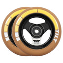 Tilt Stage Scooter Wheels - 110mm - Gold Stripe - Pair