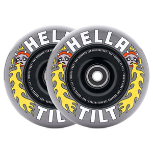 Tilt X Hella Scooters Wheels - 110mm - Grey - Pair