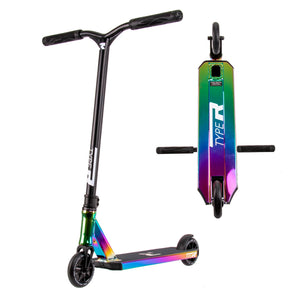 Root Type R Complete Stunt Scooter - Black/Oil Slick