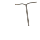 Unfair FX-1 Pro Scooter Bars - HIC - Titanium - Polished