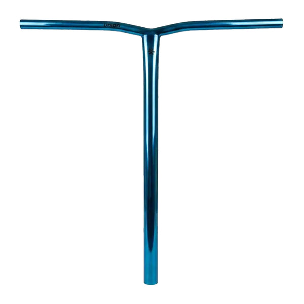 Union Uniq Bend Scooter Bars - HIC - Chrome Blue