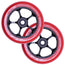 Vinyl Republic Wheels - 110mm - Black / Red - Pair