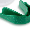Adult Gum Shield - GREEN Sparkle - close-up