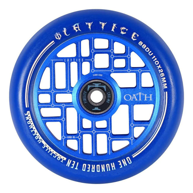 Oath Lattice Pro Scooter Wheels - 110mm - Blue - Pair