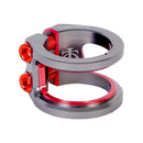 Oath Carcass Scooter Double Clamp - Red / Titanium